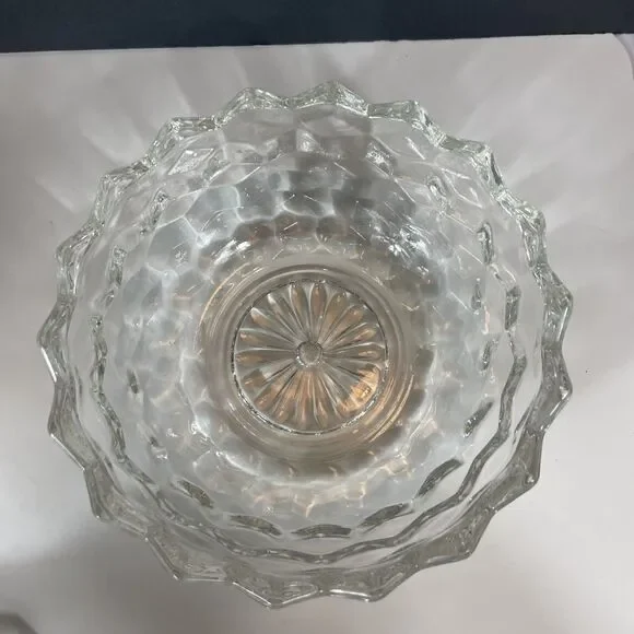 FOSTORIA AMERICAN CANDY DISH GLASS Crystal Lid Vintage Home Decor Gift - Picture 6 of 12